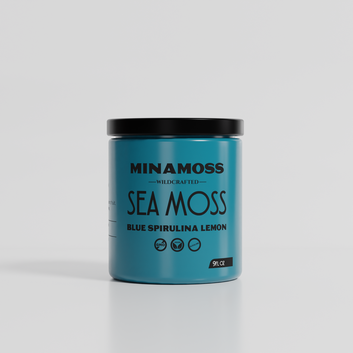 MinaMoss Wildcrafted Sea Moss Blue Spirulina Lemon